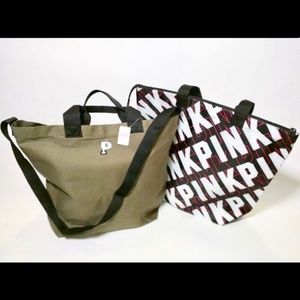 Pink Victoria Secret 2-in one tote and cooler bag